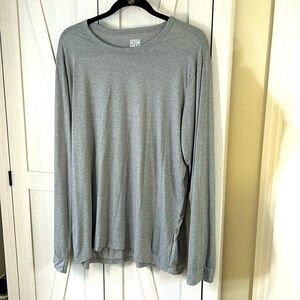 32 Heat Grey Scoop Neck Long Sleeve T Shirt Sz XL